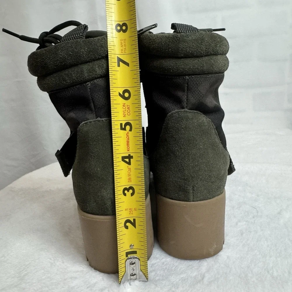 Steve Madden Nayra Women Ankle Boots Camo Green Lace Up NARY01S1 Size 8M - Picture 14 of 14